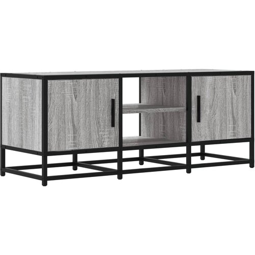 Maison Chic TV omarica - TV enota - Televizijska omarica siva sonoma 100x35x41 cm inženirski les in kovina, (21701702) Cene