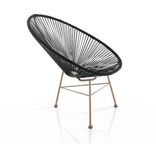 Tomasucci Crna vrtna fotelja od umjetnog ratana Numana – Cijene