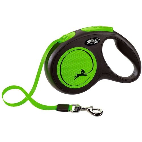 Flexi povodec New Neon trak M - 5 m (različne barve) zelena Cene