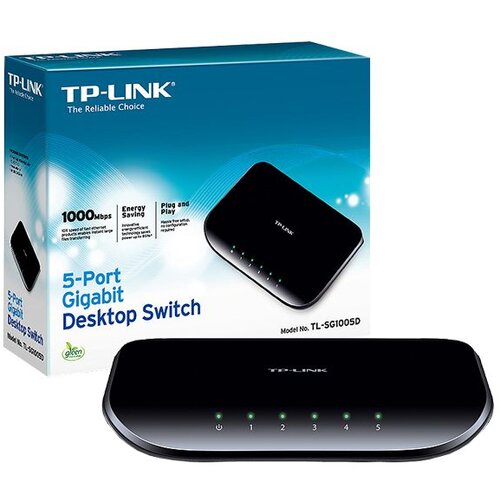 Tp-link 5-Portni desktop switch, 5 x 10/100/1000 - TL-SG1005D Cijene