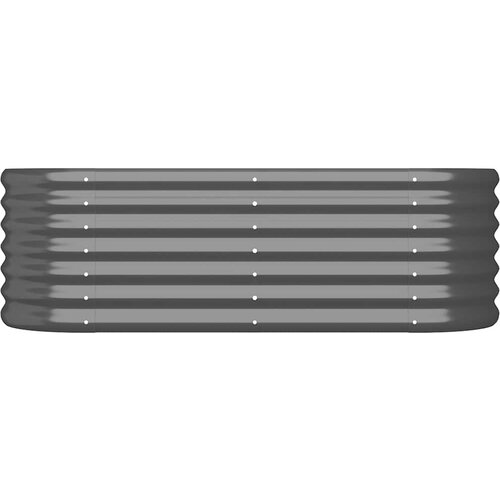  Povi&amp;scaron;ena vrtna gredica od pocinčanog čelika 114 x 40 x 36 cm antracit Slike