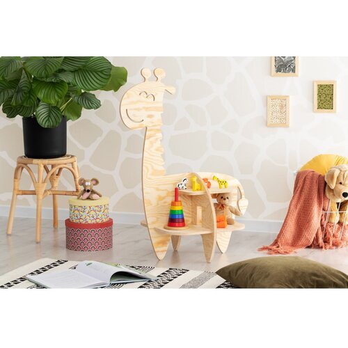 Adeko Dječji regal u dekoru bora u prirodnoj boji 90x60 cm Giraffe - Cijene