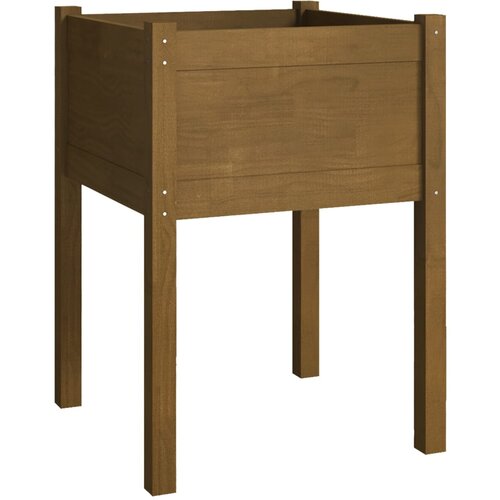 Maison Chic Vrtno cvetlično korito - Cvetlični Lonec medeno rjavo 50x50x70 cm trdna borovina, (21790428) Cene