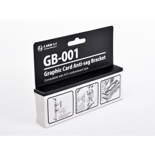 Lian Li Nosilec GB-001X Anti-Sag Bracket za grafično kartico, črn Cene