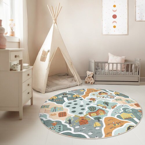 Mila Home Pralna otro&amp;scaron;ka igralna preproga &amp;oslash;100 cm Farmer&amp;#039;s Life &amp;ndash; Slike