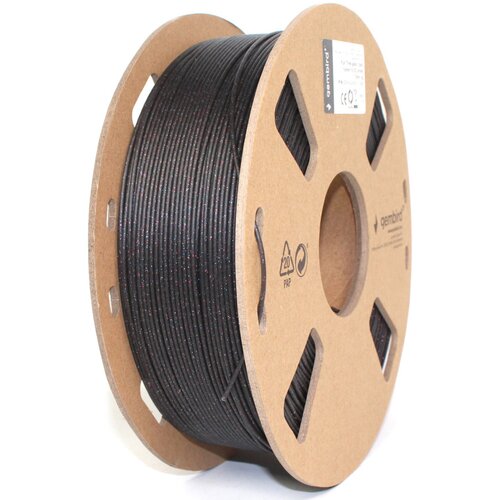 Gembird 3DP-PLA-MX3-01-GBK pla filament-three galaxy-za 3D štampač 1.75mm, kotur 1KG black Cene