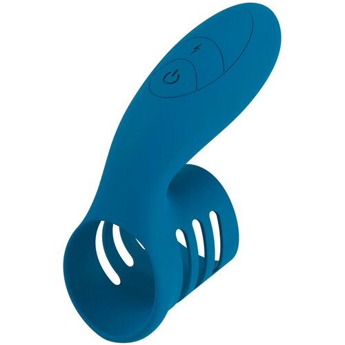 Sweet Smile Vibrating Cock Ring Blue Slike