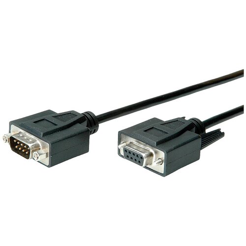 Value serijski priključni kabel [1x 9-polni mo&scaron;ki konektor D-Sub - 1x 9-polni ženski konektor D-Sub] 1.00 m črna, (20419322) Cene