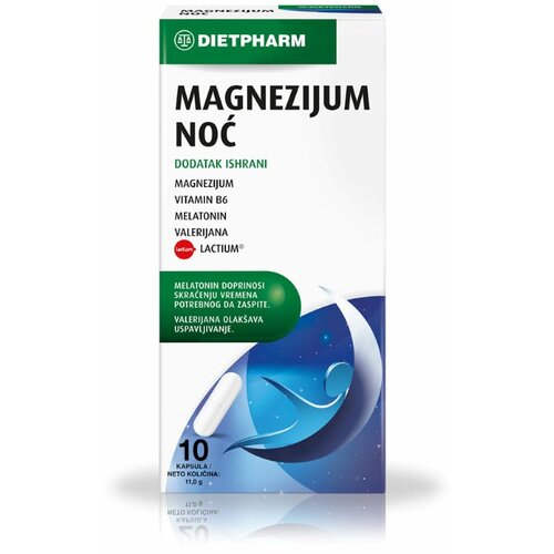 Dietpharm magnezijum noć, 10 kapsula Cene