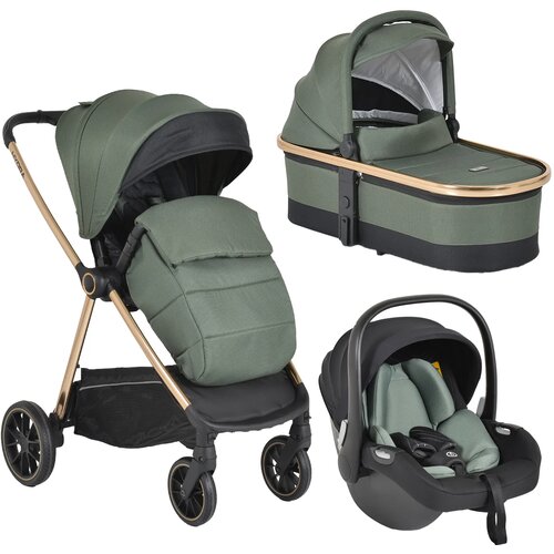 Cangaroo Kolica za bebe Hydra, 3u1, I-Size, Zelena Slike