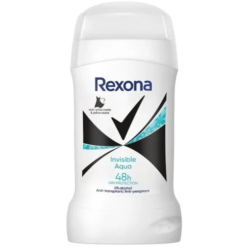 Rexona Ženski dezodorans u stiku Invisible Aqua, 50ml Slike