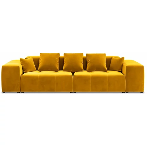 Cosmopolitan Design Žuti baršunasti kauč 320 cm Rome Velvet -