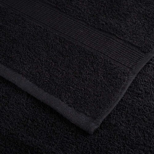  Ručnici SOLUND 2 kom crni 100 x 200 cm 600 gsm Slike