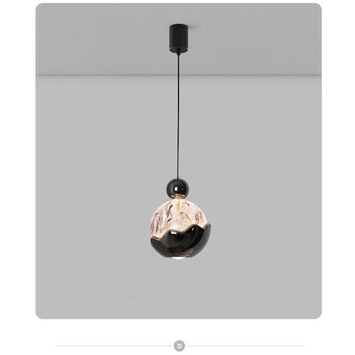  Dengling Viseća lampa LED, Crna Slike