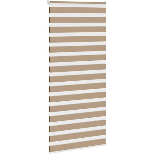 Zebra zavjesa Pje&amp;scaron;čano smeđa 95x230 cm &amp;Scaron;irina tkanine 90,9 cm Poliester Slike