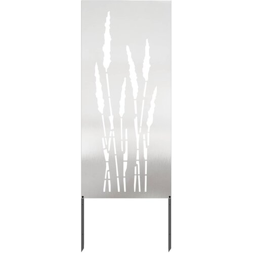 vidaXL Zaslon za zasebnost v vrtu srebrna 50 x 140 cm Nerjaveče jeklo, (5000249919) Cene