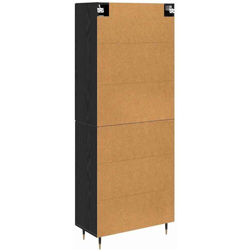  Kuhinjski ormarić 2 pcs Crni hrast 69 5 x 34 x 180 cm Konstruirano drvo Slike