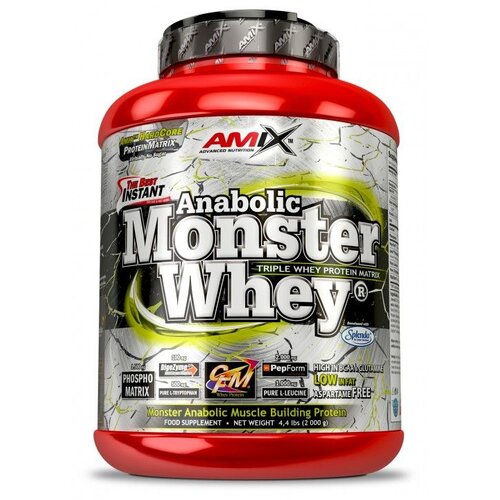 Amix anabolic monster whey 2000 g malina Cene