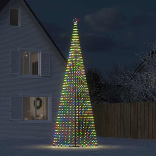 vidaXL Svjetleći stožac za božićno drvce 1544 LED šarene 500 cm Cene
