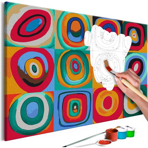  Slika za samostalno slikanje - Colourful Rings 60x40 Slike