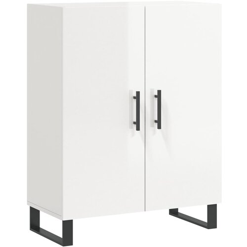  Komoda sjajna bijela 69,5x34x90 cm od konstruiranog drva Slike