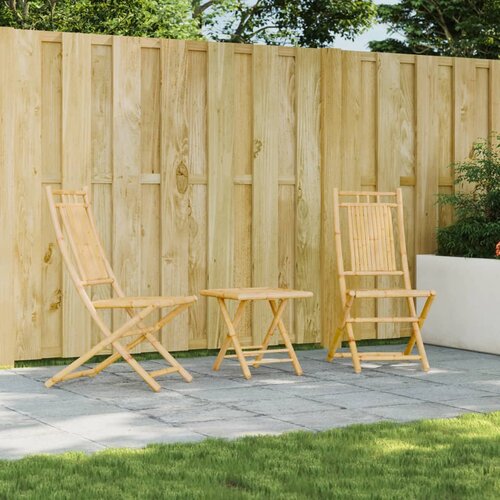 VidaXL Sklopive vrtne stolice 2 kom 46 x 66 x 99 cm od bambusa Slike