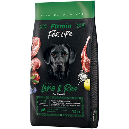 Fitmin Dog For Life jagnjetina & riž - 12 kg Cene