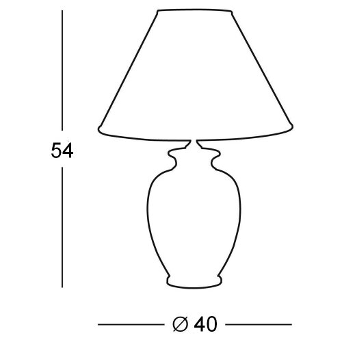  Kolarz A1340.71 - Stona lampa CHIARA 1xE27/100W/230V, bela, prečnik 40 cm Slike