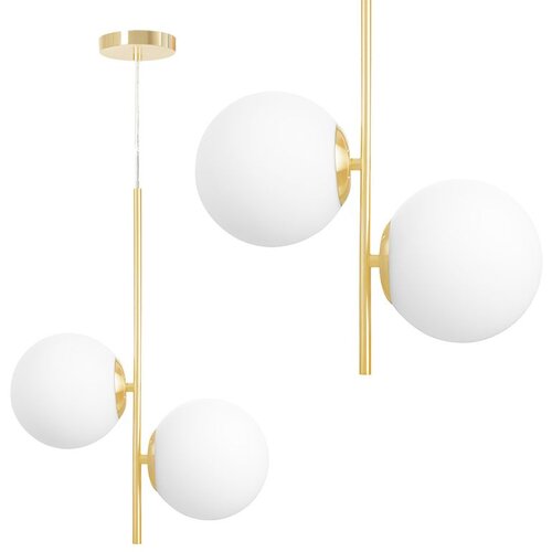 Toolight Viseća Lampa G118-2CP Zlatna Slike