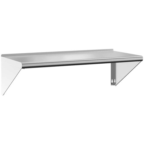 Maison Chic Stenska polica - Viseča Polica 100x45x31 cm srebrna nerjaveče jeklo, (21758700) Slike
