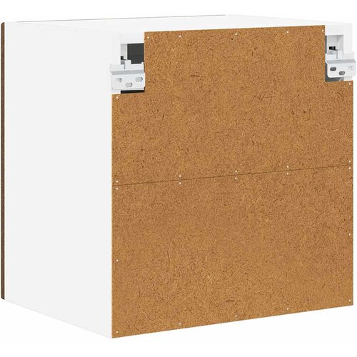  Zidni stakleni ormarić 2 pcs Smeđi hrast 40 x 31 x 40 cm Slike