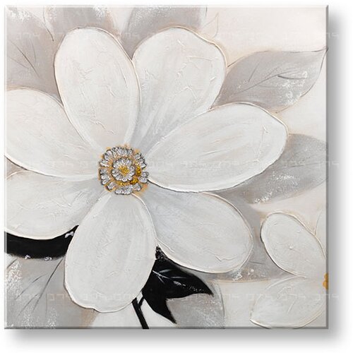  Naslikana slika na platnu cvetje 1-delna CWF1185WE1 - 70x70 cm () Cijene