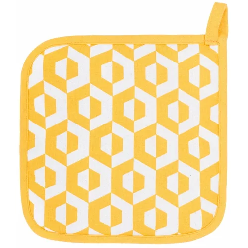 Tiseco Home Studio Komplet 2 rumenih bombažnih kuhinjskih rokavic Hexagon