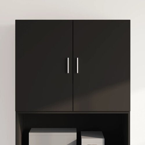 Furnova Stenska omarica črna 80x42,5x64 cm inženirski les, (21949561) Slike