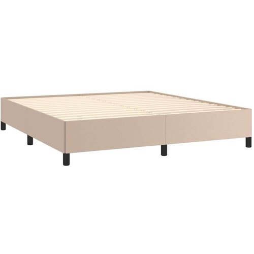  Okvir Za krevet boja cappuccina 180x200 cm od umjetne kože Slike