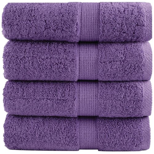 Premium ručnici za pranje SOLUND 4 kom. ljubičaste 30x30 cm 600 g/m&amp;sup2; Slike