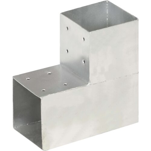 VidaXL Spojnik za steber L oblike pocinkana kovina 101x101 mm Slike