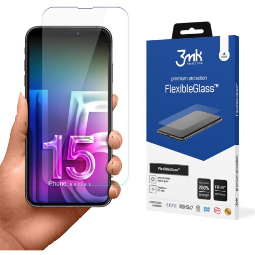 3mk FLEXIBLEGLASS KALJENO STEKLO ZA OVITEK APPLE IPHONE 15 PROTICESTNO, (21966077) Cene