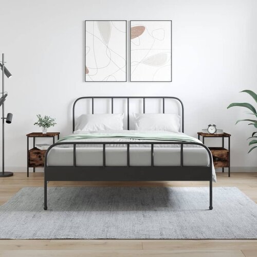 VidaXL Noćni ormarići 2 kom boja hrasta 34x36x50 cm konstruirano drvo Slike