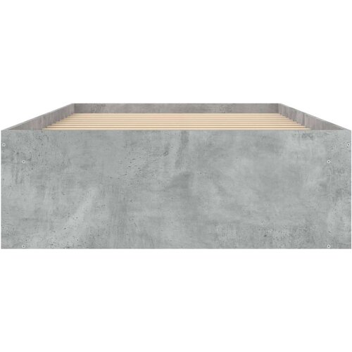  Kreveta siva boja betona 90 x 200 cm Slike