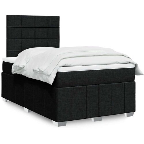  Krevet box spring s madracem crni 120 x 190 cm od tkanine Cijene