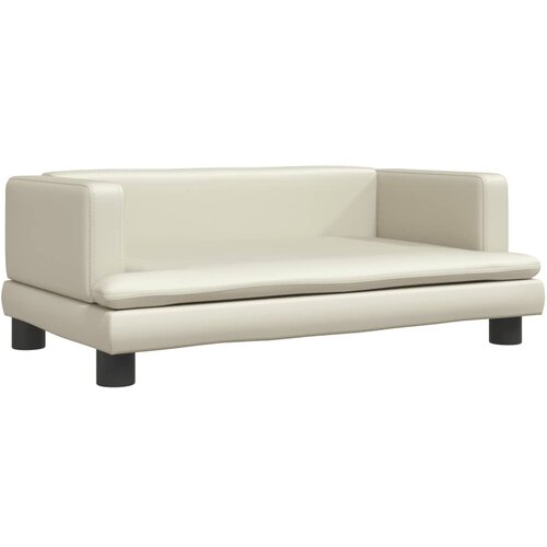 vidaXL Otroški kavč krem 80x45x30 cm umetno usnje, (20988221) Cene