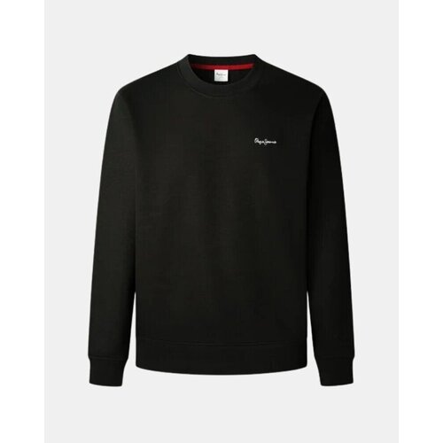 PepeJeans Sweater majica 'Griffin' crna / bijela Cijene