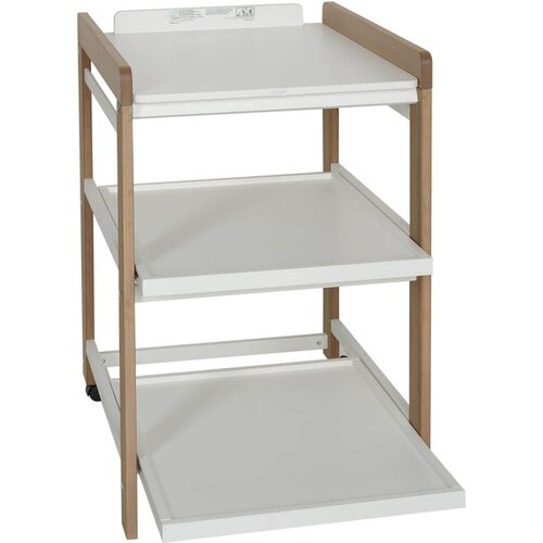Qu-ax previjalna miza comfort white naturel Cene