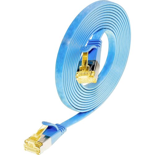 Wirewin 9120042360168 RJ45 omrežni kabel\, Patch kabel CAT 6a U/FTP 0.50 m modra 1 kos, (20419887) Cene