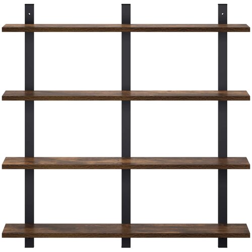  Polica na zidu Dimljeni hrast 79.5 x 13.5 x 80 cm Slike