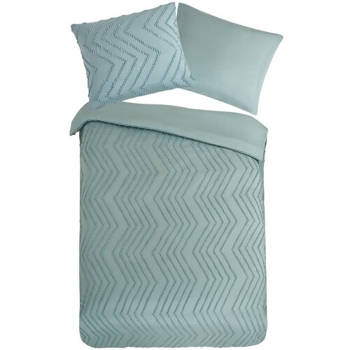 Good Morning Svijetlo zelena posteljina za krevet za jednu osobu/za produženi krevet od mikrovlakana 140x220 cm Pure Zigzag &amp;ndash; Slike