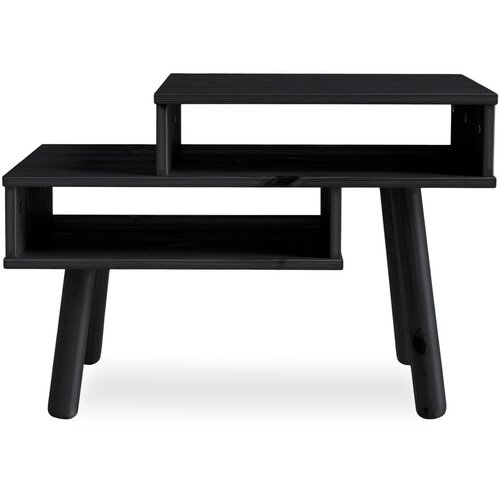 Karup Design Kavna kavna mizica iz borovega lesa v črni barvi Haku Slike