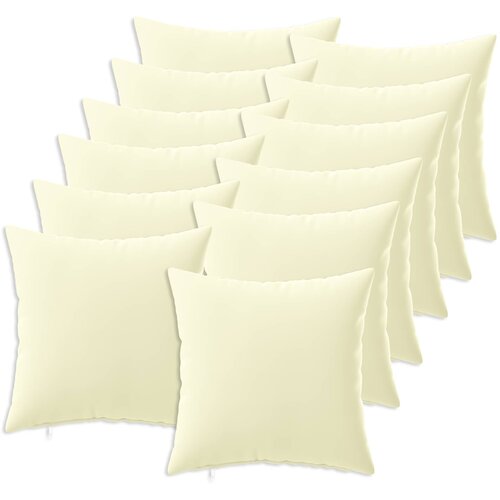  Presvlaka za jastuk 12 pcs HEERLEN Krem 50 x 50 cm Poliester Cene