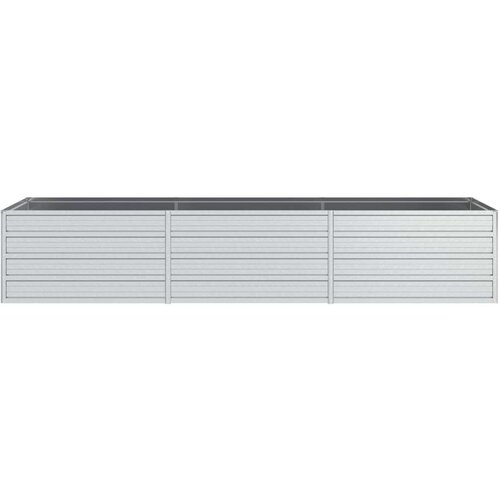 VidaXL Povi&amp;scaron;ena vrtna gredica 240 x 80 x 45 cm pocinčani čelik srebrna Slike